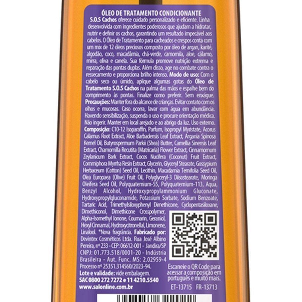 Óleo Capilar Salon Line SOS Cachos Super Óleos 100ml — imagem 2 de 2