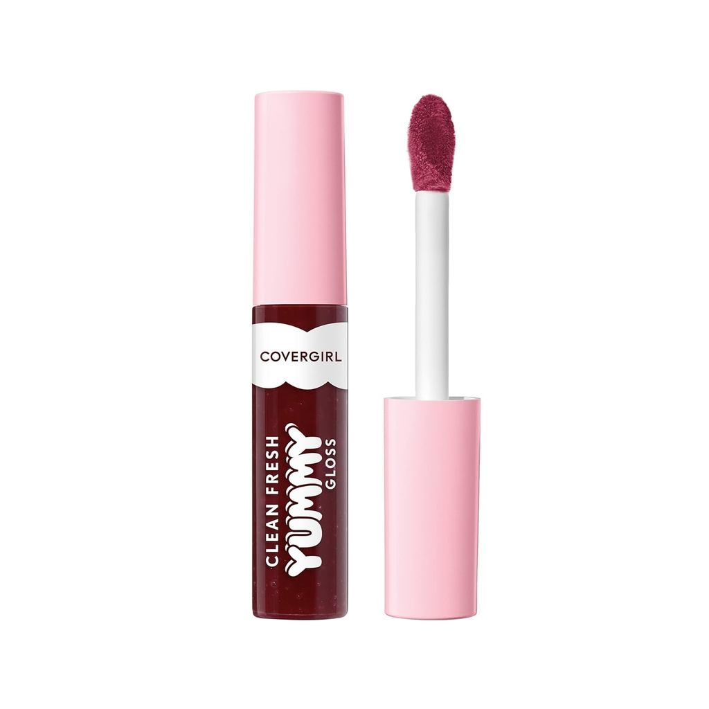 COVERGIRL Clean Fresh Yummy Lip Gloss, Transparente, Aromas Naturais, Fórmula Vegana - 300 Acai You Later, 0,33 fl oz RK