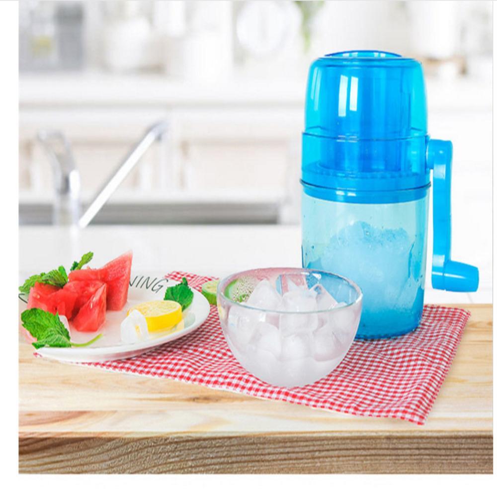 Maquina Triturador De Gelo Manual Raspadinha Liquidificador Picador Com Manivela Portatil