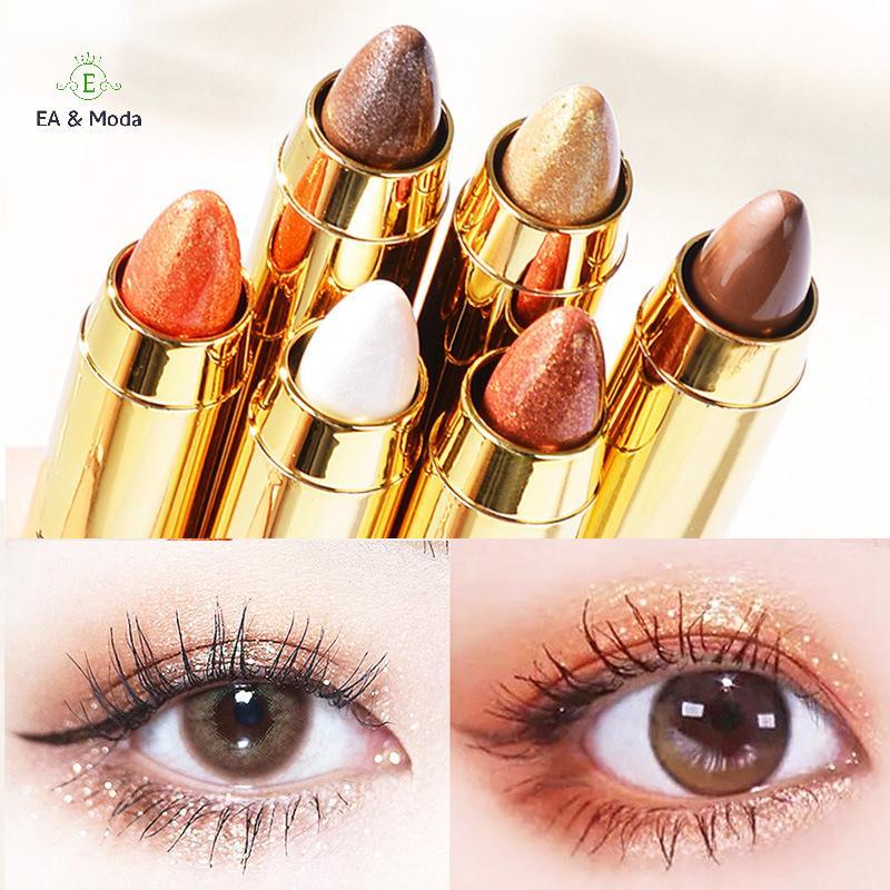 EA & Moda Glitter Sombra De Olho Sti Brilho Preguiçoso Alto Caneta Pérola Luz Fino Flash Embelezamento Iluminando Maquia