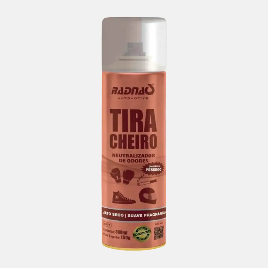 Spray Neutralizador De Odores Radnaq Pêssego 150g Remove Mau Cheiro De Suor Cigarro E Umidade