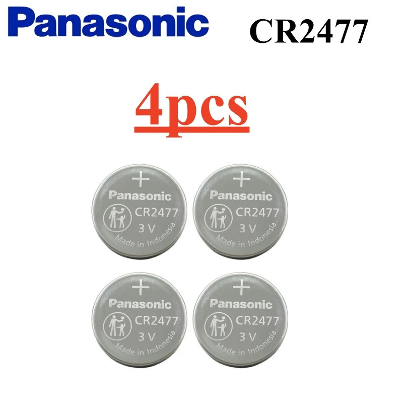 4 Pçs Panasonic CR2477 Bateria De Lítio 3V Instrumento Medidor Importado digital monitor Pressão Dos Pneus Toalete Intel