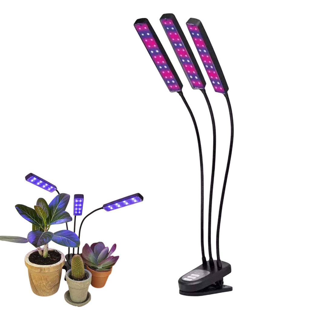 Lampada UV de Cultivo Luminaria LED Crescimento Estufa Plantas Temporizador Luz Ultravioleta Grow Indoor Terrario