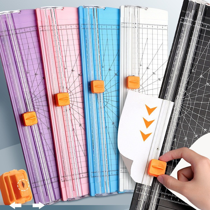 Guilhotina Cortador de papel A4 Cortador de papel de escritório Lâmina para álbum de recortes de fotografias