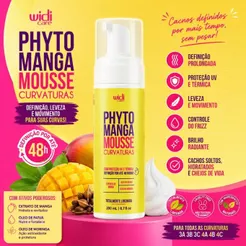 Mousse Curvaturas Phytomanga Widi Care 200ml | Definição, Volume e Cachos Perfeitos
