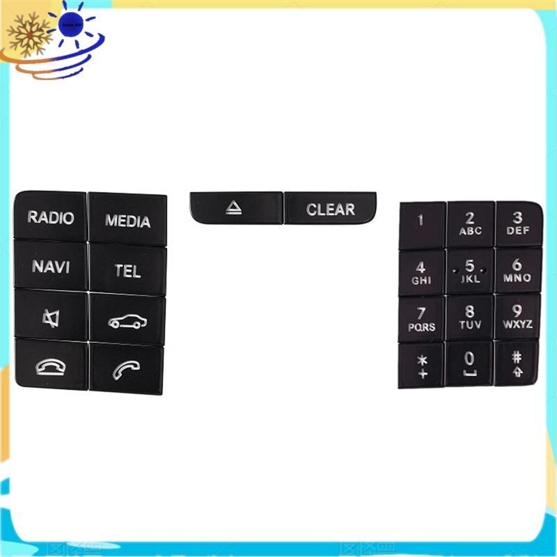 [Le's Shop] Adesivos De Botão Multimídia Do Painel De CD Console Central Carro Para W218 2014-2017 GLA X156 2013-2016