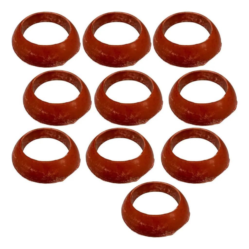 Anel De Borracha Para Capa De Tucho Vw A Ar 1300, 1500 E 1600 Fusca, Brasilia, Kombi ( Kit Com 10 Unidades )