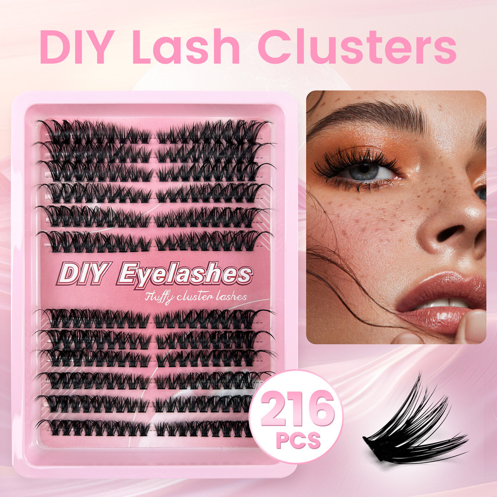 Nova Chegada Série 12B Calor Bond DIY Cluster Extensões De Chicote 30P/40P/60P/80P/100P | Pingdu Factory Cílios Individu