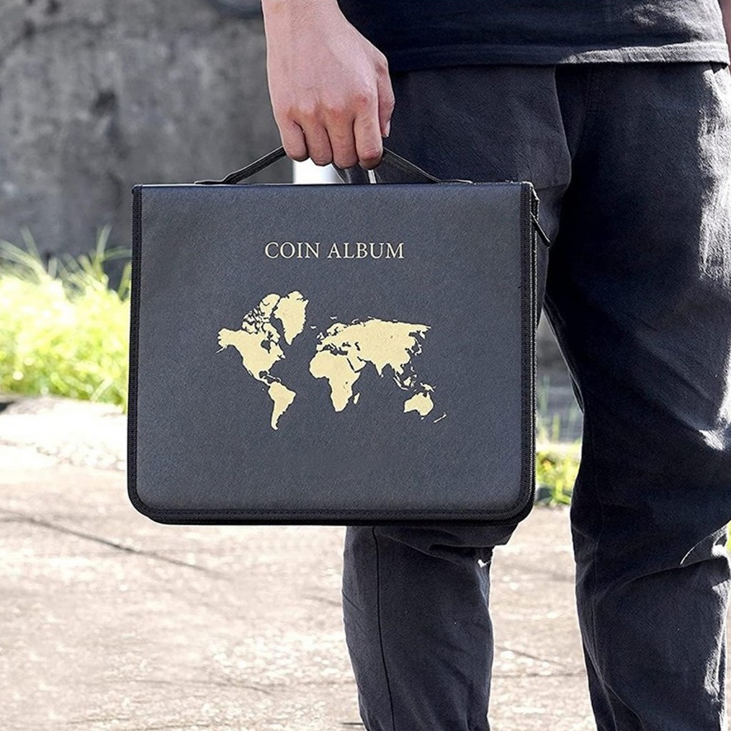 Álbum De Coleção De Moedas À Prova De Fogo-Livro Profissional De Suporte Para Numismatista