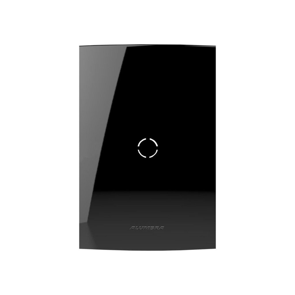 Placa 4x2 com Suporte para Cega Saída de Fio Inova Pro Class Alumbra Preto/Black Piano Black Piano