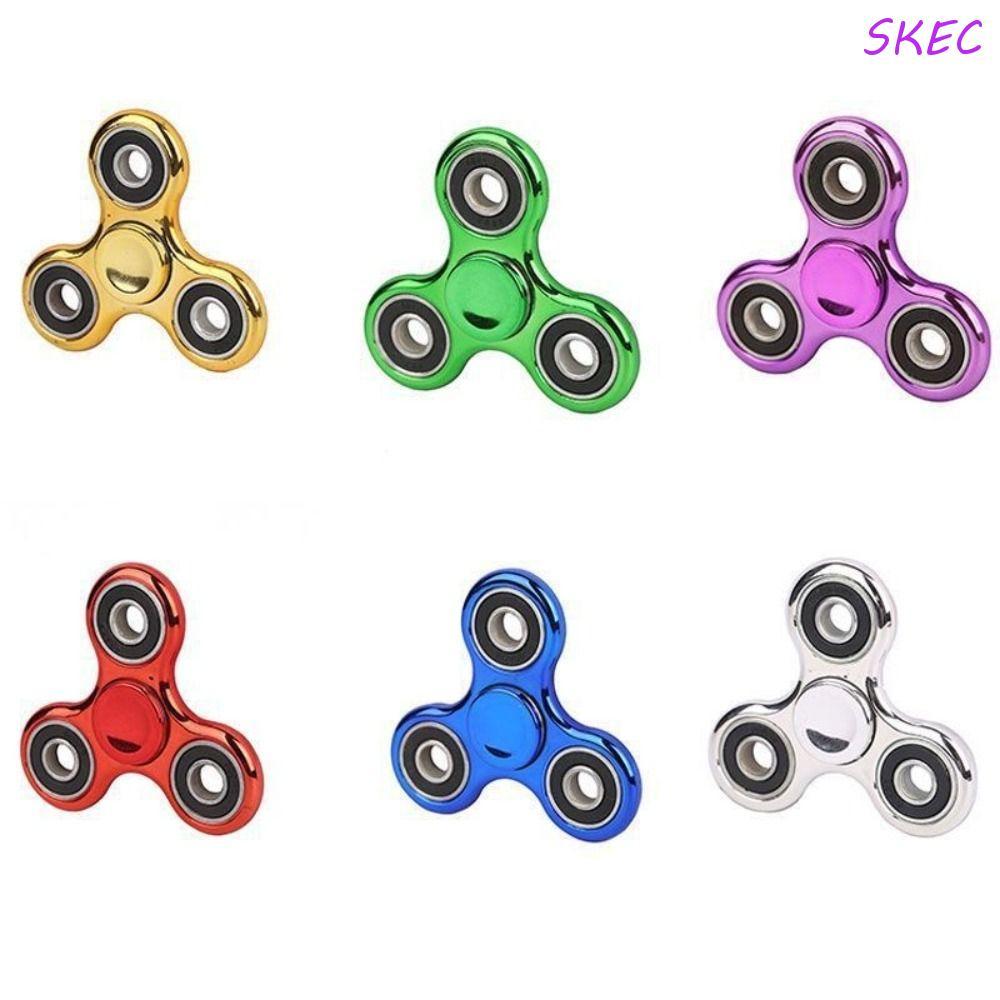 SKEC Hand Spinner , Giroscópio De Ponta Dos Dedos Revestido Com Três , Brinquedo Educacional De Descompressão Na