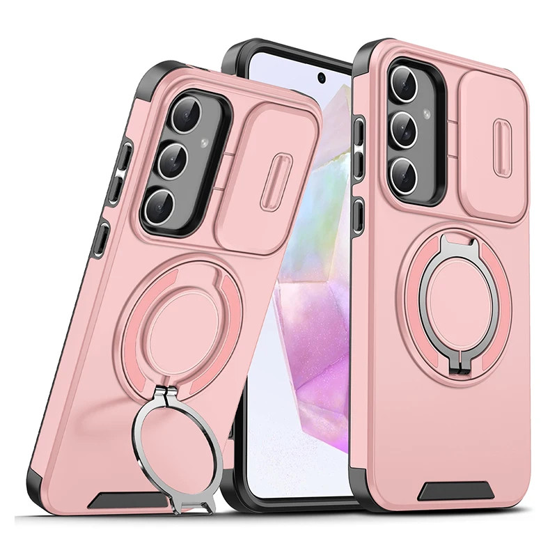 Suporte Dobrável Magnético Capa De Telefone De Camada Dupla Para Samsung Galaxy 