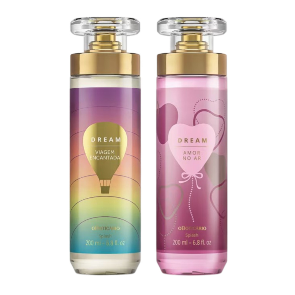 Body Splash Viagem Encantada 200ml + Amor No Ar 200ml feminino mulher cheirosa ( 2 itens) 