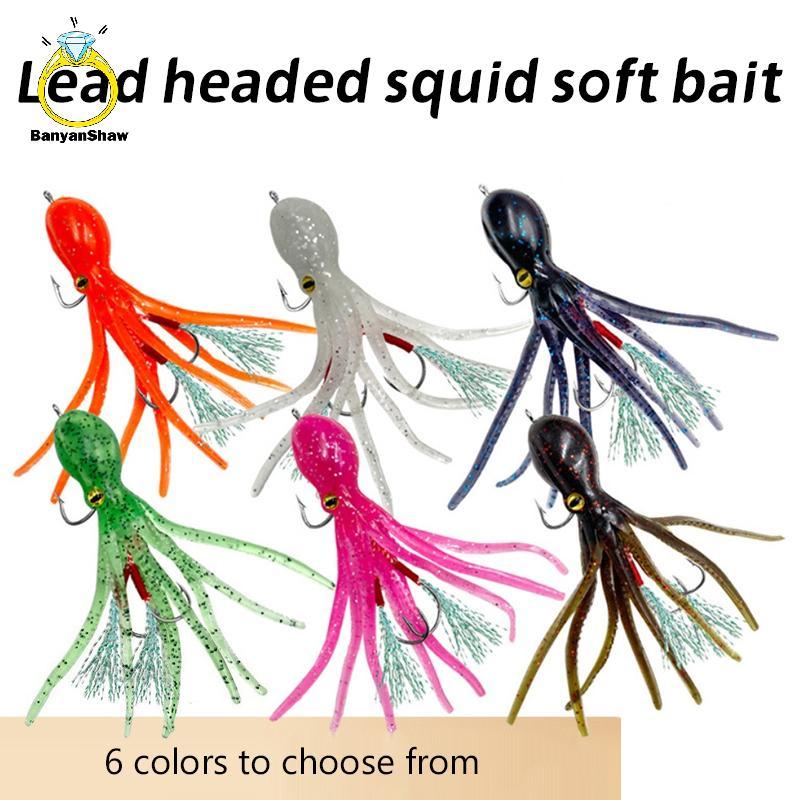 [BANY] Isca De Pesca De Polvo 19g Gancho Duplo Artificial Silicone Iscas Macias Triplo Jig Afundando Swimbaits Para Trut
