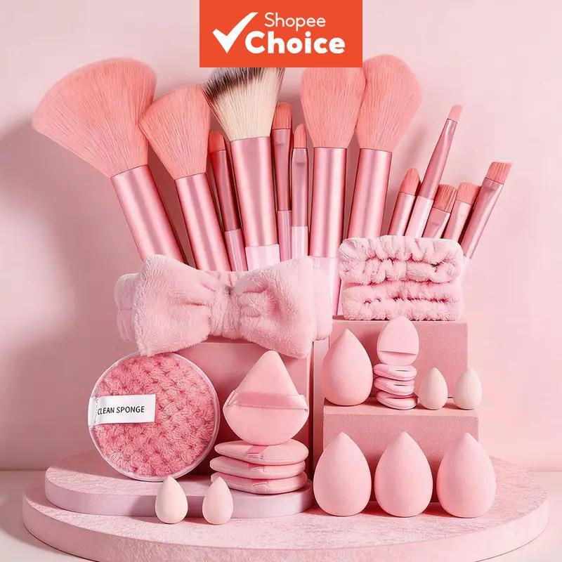 Conjunto De Pincéis De Maquiagem , 33 Peças , Kit De Ferramentas Profissionais , Base Macia , Contorno , Mistura Com Fai