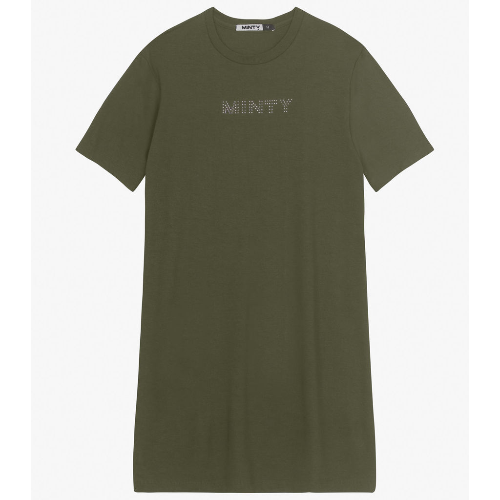 Vestido Juvenil Curto em Molecotton Minty Verde