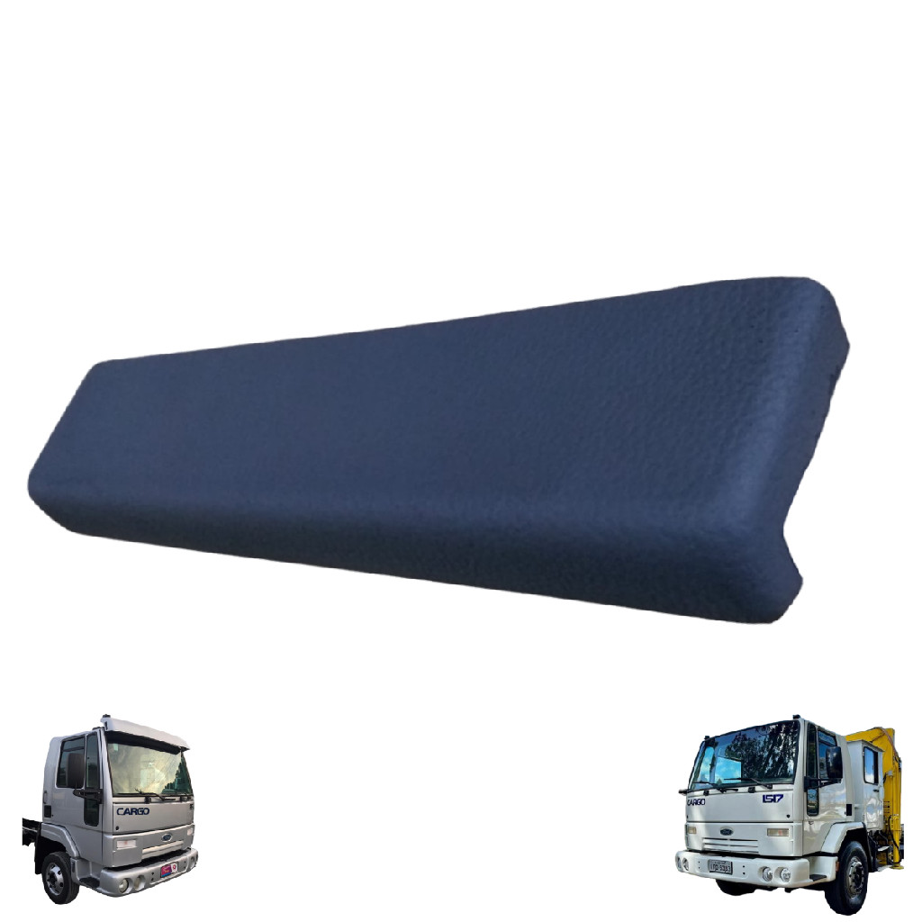 Almofada Descansa Braço Cinza Porta Caminhão Ford Cargo Ate 2012