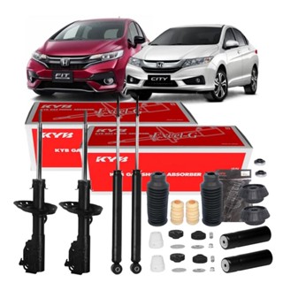 KIT 4 AMORTECEDORES HONDA FIT CITY 2009 ATÉ 2014 C/ KITS KAYABA em Oferta na Shopee