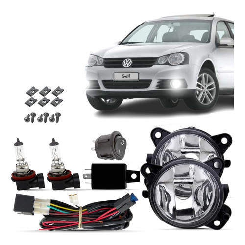 Kit Farol Auxiliar Neblina Milha Gol Polo Fox Golf Voyage em Oferta na Shopee