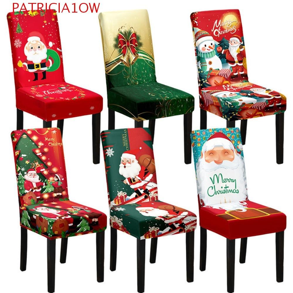 PATRICIA1OW Capa Para Cadeira De Natal , De Assento Jantar Com Decoração De Desenho Animado , Protetor