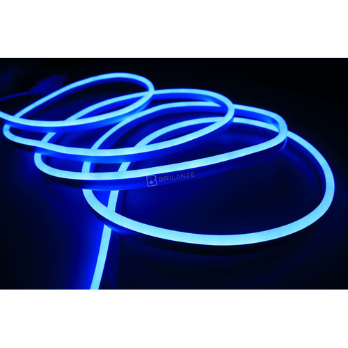 Mangueira Led Neon Azul 21m 8mm X 16mm + Cabo De Alimentação Azul 220V