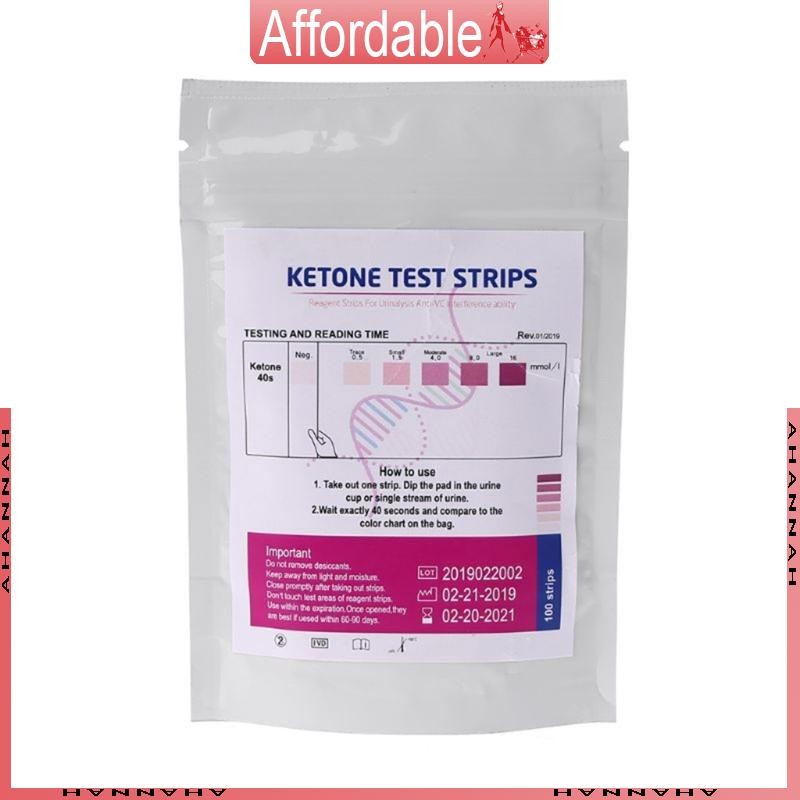 AH 100 Peças URS-1K Reagente Cetona Urina Anti-vc Urinálise Análise Cetose Doméstica em Oferta na Shopee