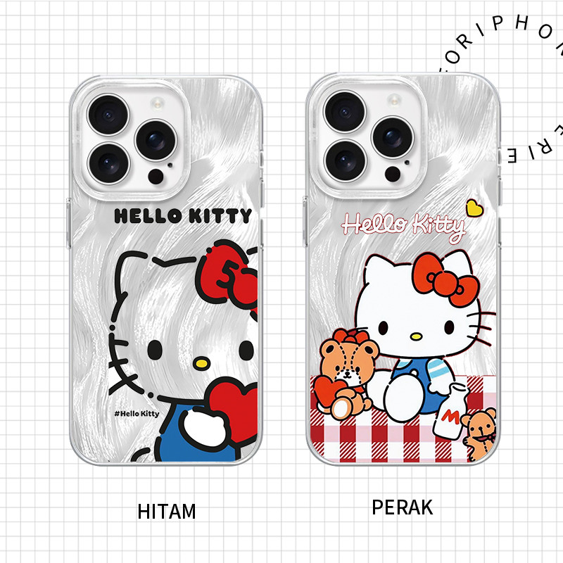 Katie Gato Casal Capa Bonito Protetora Para iPhone 7 8 11 12 13 14 15 16 XS XR PRO MAX PLUS