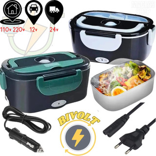 Marmita Elétrica Veicular- Aquece em 30 Min | 110V/220V e 12V/24V | Prática e Portátil | …