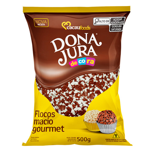 Flocos Macio Mesclado Dona Jura 500g CACAU FOODS em Oferta na Shopee