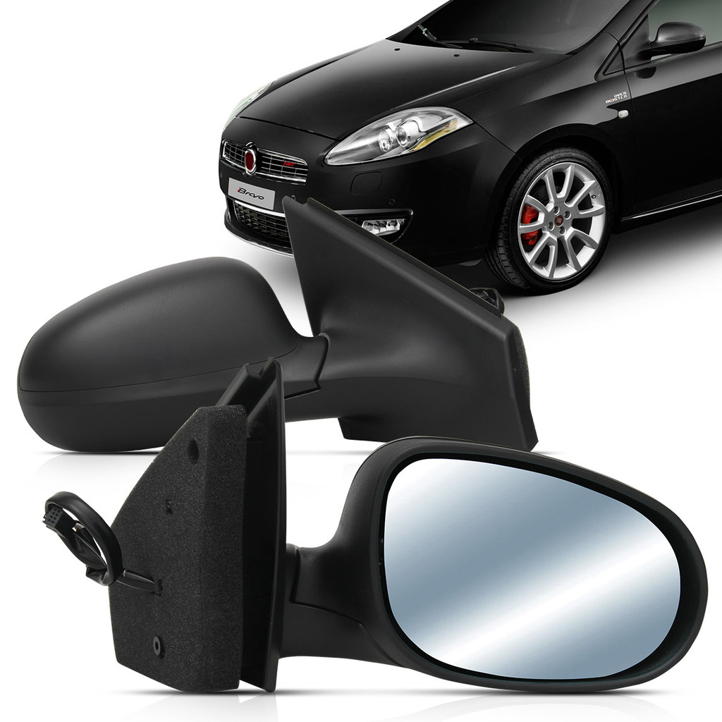 Retrovisor Externo Bravo 2010 2011 2012 2013 2014 2015 2016 Eletrico em Oferta na Shopee