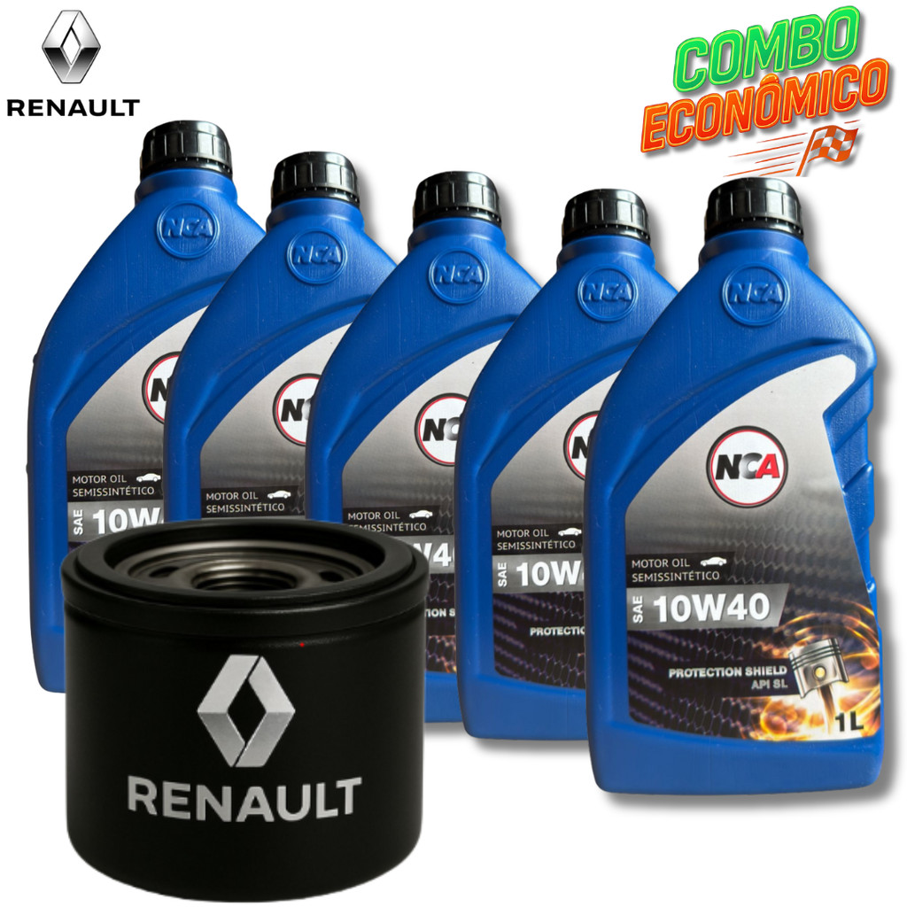 KIT TROCA DE ÓLEO 10W40 + FILTRO (FLUENCE 2.0 2011) em Oferta na Shopee