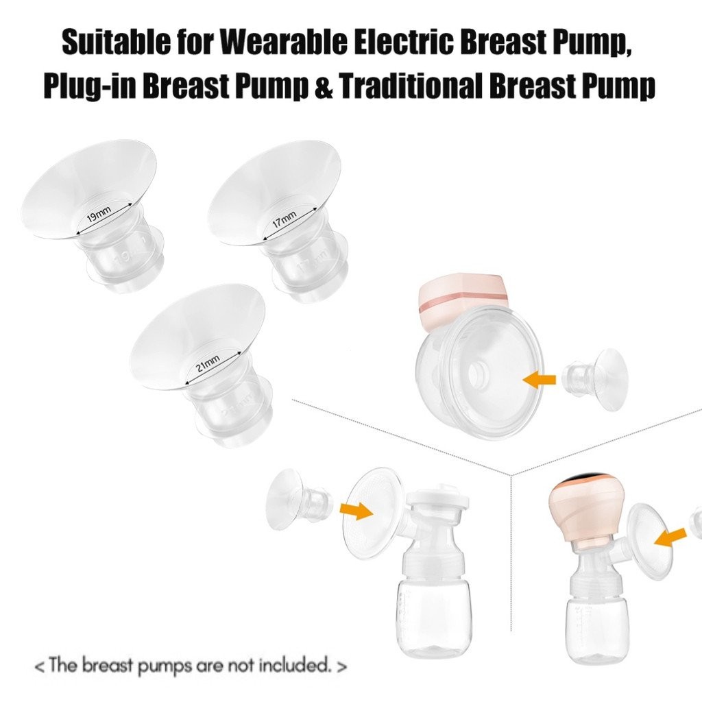 Flange para Inserções de Bomba de Amamentação Substituição Prática Conversor de Mama 21mm NOW1