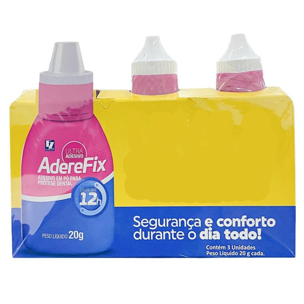 Aderefix Adesivo De Prótese Dentária Em Pó 20G