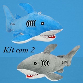 Tubarão De Pelúcia 45cms Sharks Bicho Brinquedo em Oferta na Shopee