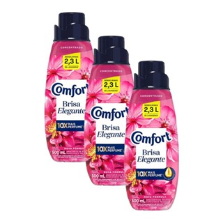 Kit 3  Amaciante Concentrado Comfort Brisa Elegante 500ml em Oferta na Shopee