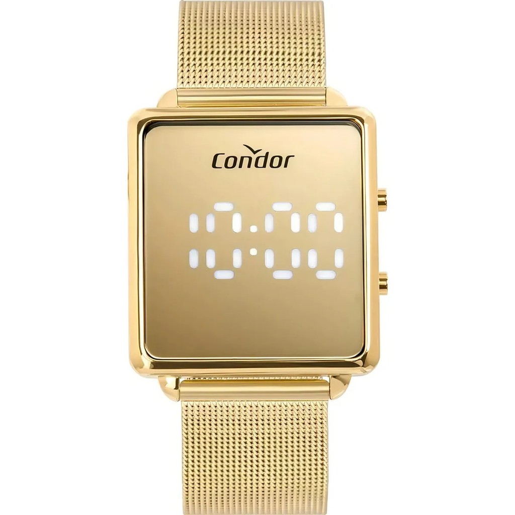 Relógio Feminino Condor Digital Led Dourado Comd1202af/4d