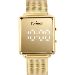 Relógio Feminino Condor Digital Led Dourado Comd1202af/4d