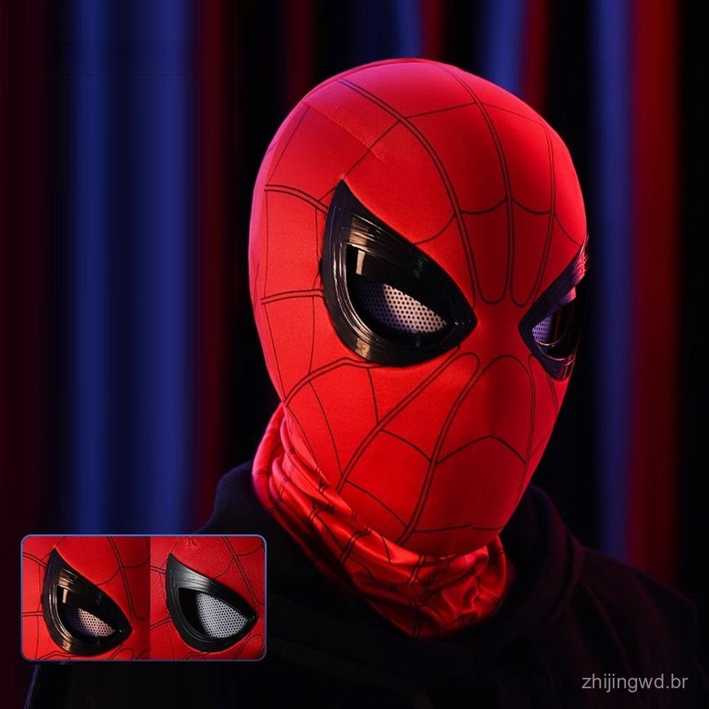 Máscara Elétrica do Homem-Aranha com Controle Remoto e Olhos Substituíveis RJJG