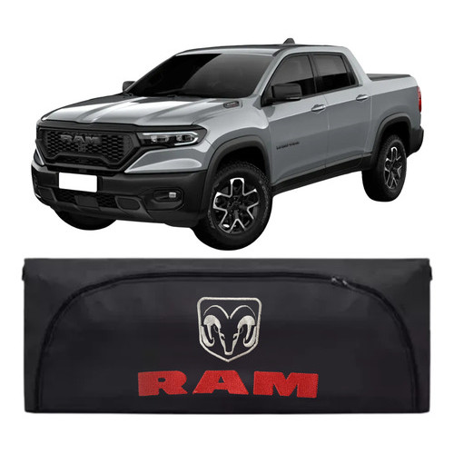 Bolsa Maleiro Bordado Premium 380 litros P/ Caçamba Ram Rampage 2023/2026