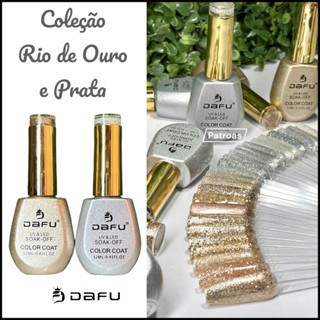 Esmalte em Gel Dafu 12ml – Prata | Dourado | Refletivo – Embalagem Luxo UV/LED em Oferta na Shopee