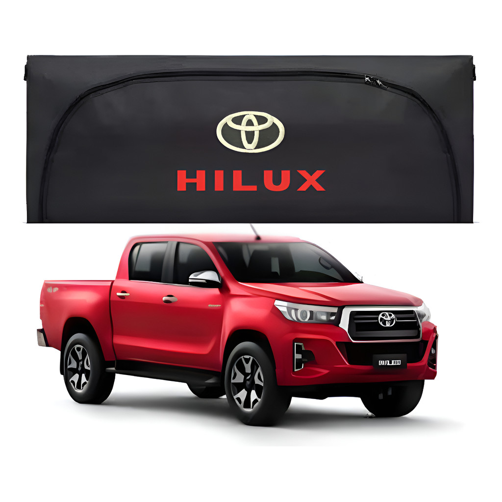 Bolsa Maleiro Premium 380 Litros Caçamba Nova Hilux 2025/26 Bordada