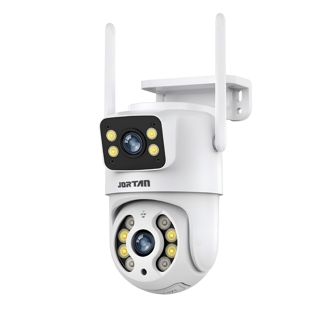 Câmera De Segurança a Prova de água Lente Dupla APP YOOSEE IP66 Camera IP WiFi 360 Cor Branco