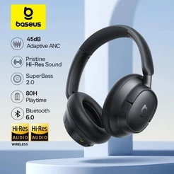 Baseus Bass EH10 Fones De Ouvido Com Cancelamento De Ruído Bluetooth 6.0-45dB Profundo Samrt APP Control