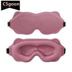 C5GOON 3D Estereoscópico Máscara De Olho Memória Algodão Sono Viagem De Negócios Nap Sombreamento Capa G4K4