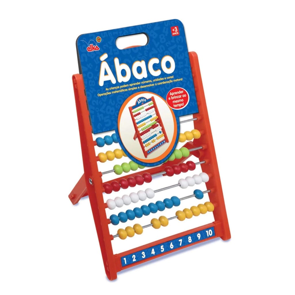 Brinquedo Educativo Ábaco Escolar Elka - 512 em Oferta na Shopee