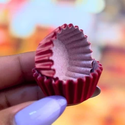 1000~5000 FORMINHA BRIGADEIRO DE PAPEL FORNEAVEL NOBRE N.5 VERMELHO CEREJA (PLAC)