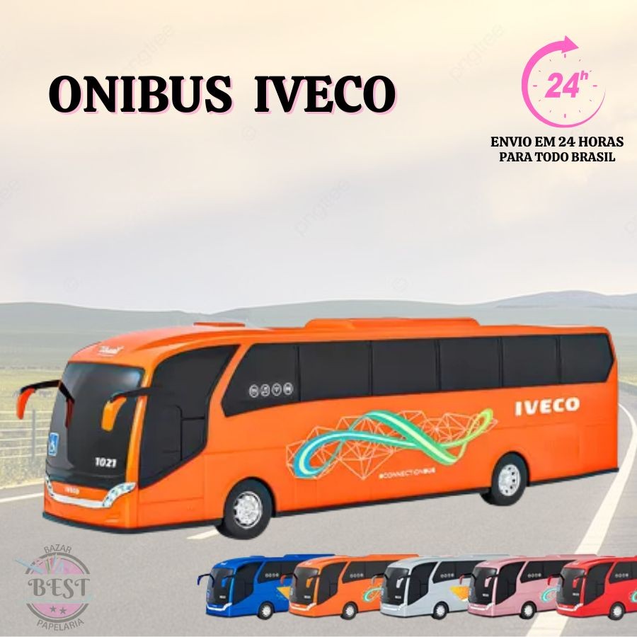 Brinquedo Ônibus Iveco Original - Usual Brinquedos