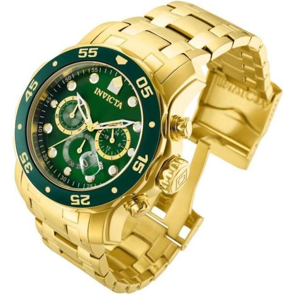 Relógio Invicta 0075 Pró Diver, relógio com cronógrafo, invicta pulseira prata, relógio quartz invicta, com caixa