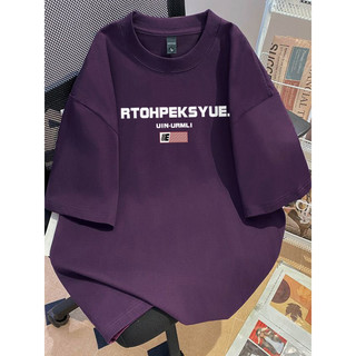 Camiseta masculina de manga curta de secagem rápida Solona de seda gelo verão americano Street Wear solto em torno do pe