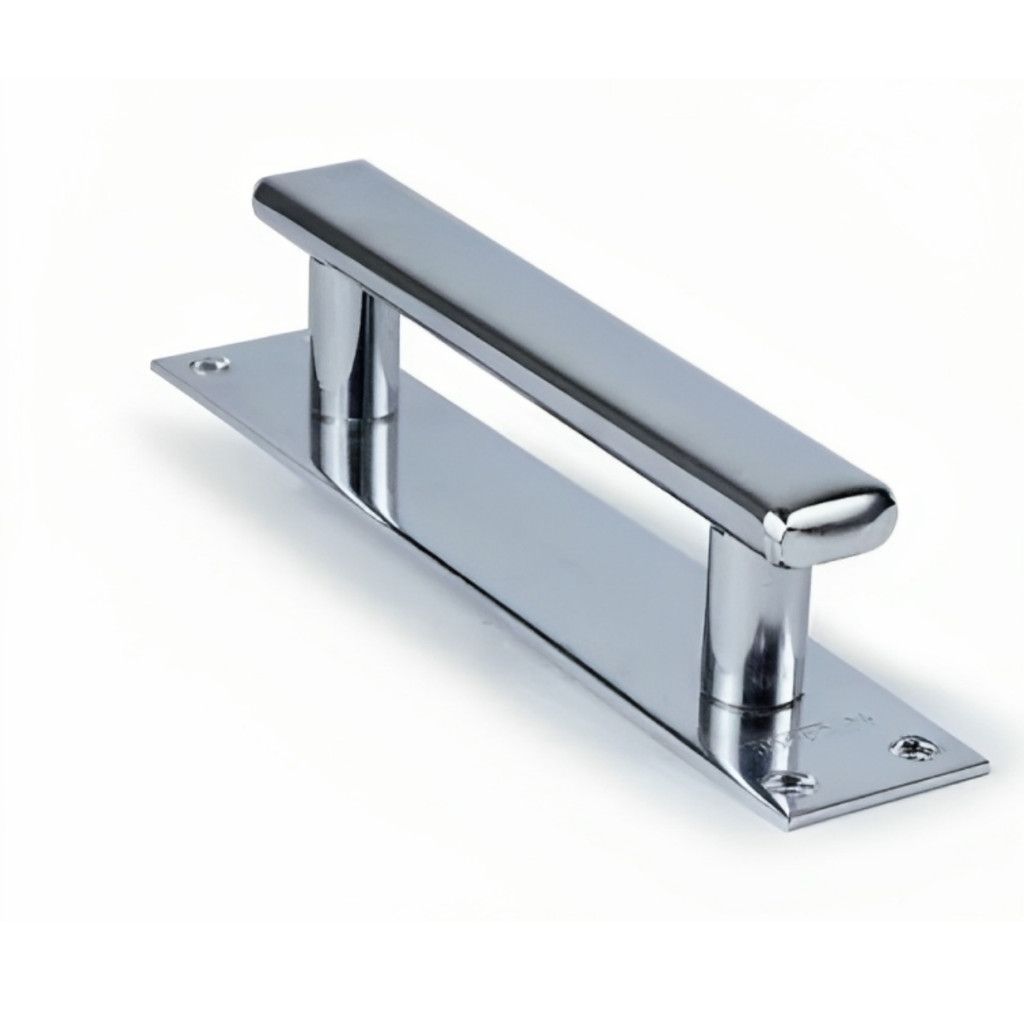 PUXADOR EM AÇO 150MM CROMADO PORTA PORTÃO FERRO JOCEC em Oferta na Shopee